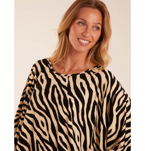 Zebra Print Oversize Top Zebra Print Oversize Top