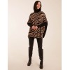 Zebra Print Roll Neck Jumper Zebra Print Roll Neck Jumper